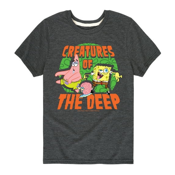 SpongeBob SquarePants - Creatures Of The Deep - Toddler And Youth Short Sleeve Graphic T-Shirt