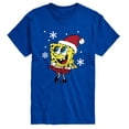 thumbnail image 1 of SpongeBob SquarePants - Cute Hat & Snowflakes - Men's Short Sleeve Graphic T-Shirt, 1 of 6