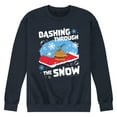 thumbnail image 1 of SpongeBob SquarePants - Dashing Through The Snow - Men's Crew Neck Fleece Pullover, 1 of 6