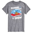 thumbnail image 1 of SpongeBob SquarePants - Dashing Through The Snow Plankton Christmas - Men's Short Sleeve Graphic T-Shirt, 1 of 6