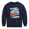 thumbnail image 1 of SpongeBob SquarePants - Dashing Through The Snow - Toddler And Youth Crewneck Fleece Sweatshirt, 1 of 6