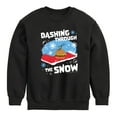 thumbnail image 1 of SpongeBob SquarePants - Dashing Through The Snow - Toddler And Youth Crewneck Fleece Sweatshirt, 1 of 6
