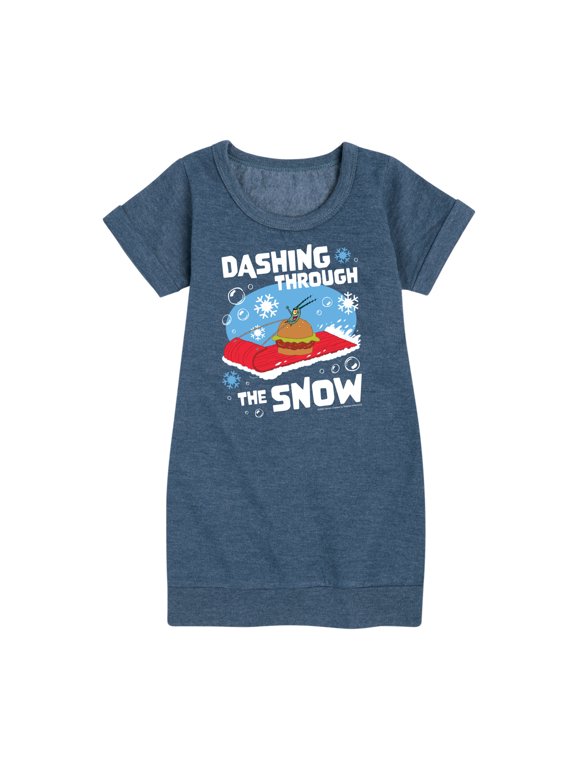 - Dashing Through The Snow - Toddler And Youth Girls Fleece Dress