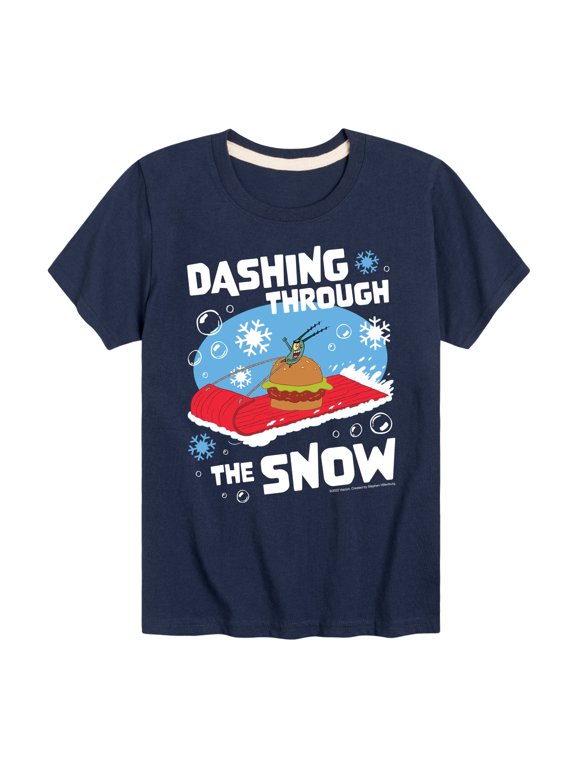 - Dashing Through The Snow Boys' Short Sleeve Graphic T-Shirt