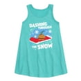 thumbnail image 1 of SpongeBob SquarePants - Dashing Through The Snow - Toddler and Youth Girls A-line Dress, 1 of 5