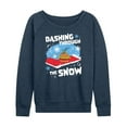 thumbnail image 1 of SpongeBob SquarePants - Dashing Through The Snow - Women's Lightweight French Terry Long Sleeve Shirt, 1 of 6