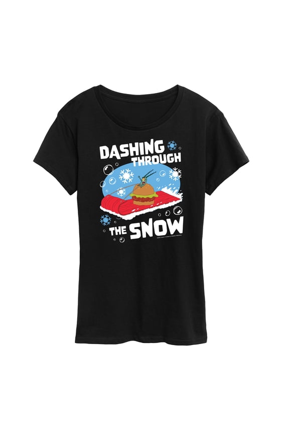 - Dashing Through The Snow - Women's Lightweight French Terry Pullover