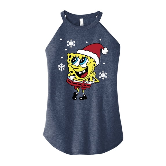 SpongeBob SquarePants - Dear Santa - Juniors High Neck Tank Top