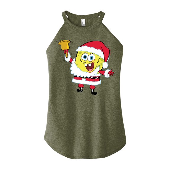 SpongeBob SquarePants - Dear Santa - Juniors High Neck Tank Top