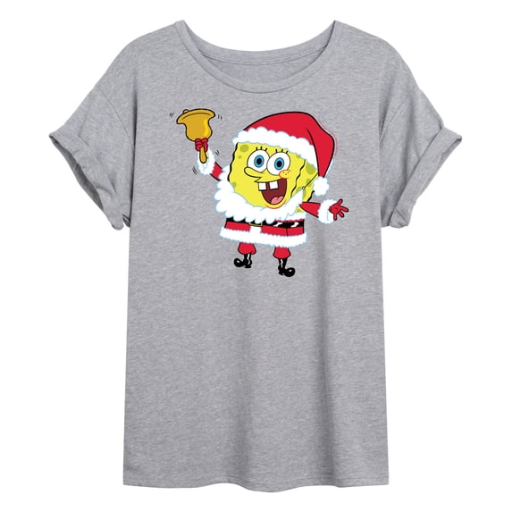 SpongeBob SquarePants - Dear Santa - Juniors Ideal Flowy Muscle T-Shirt