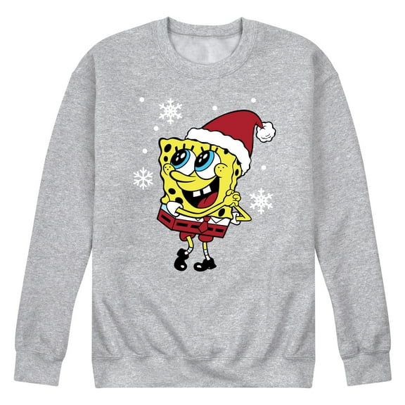 SpongeBob SquarePants - Dear Santa - Men's Crew Neck Fleece Pullover