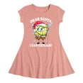 thumbnail image 1 of SpongeBob SquarePants - Dear Santa - Toddler And Youth Girls Fit And Flare Dress, 1 of 1