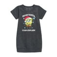thumbnail image 1 of SpongeBob SquarePants - Dear Santa - Toddler And Youth Girls Fleece Dress, 1 of 5
