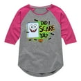 thumbnail image 1 of SpongeBob SquarePants - Did I Scare Ya - Girls Shirt Tail Raglan, 1 of 6