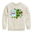 thumbnail image 1 of SpongeBob SquarePants - Did I Scare Ya - Toddler & Youth Crewneck Fleece Sweatshirt, 1 of 6