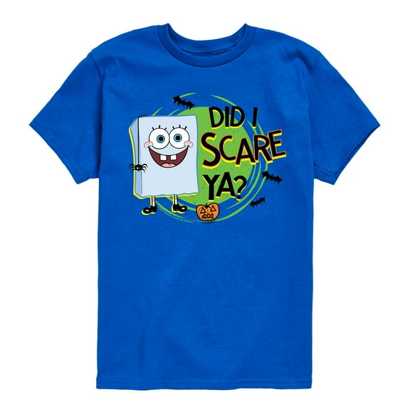 SpongeBob SquarePants - Did I Scare Ya - Toddler & Youth Short Sleeve Graphic T-Shirt