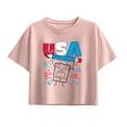 thumbnail image 1 of SpongeBob SquarePants - Doodle USA - Youth Girls Boxy T-Shirt, 1 of 5