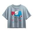 thumbnail image 1 of SpongeBob SquarePants - Doodle USA - Youth Girls Boxy T-Shirt, 1 of 5