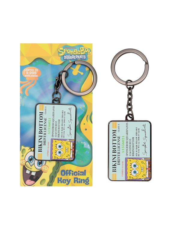 SpongeBob SquarePants Driver License Limited Edition Metal Keychain