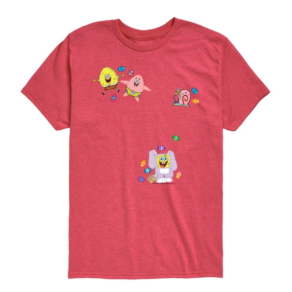 SpongeBob SquarePants - Easter Patches - Youth Boys Short Sleeve Graphic T-Shirt