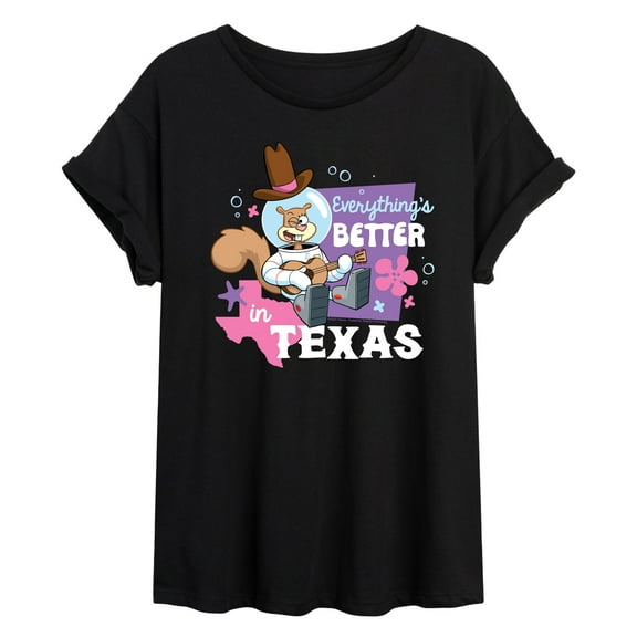 SpongeBob SquarePants - Everythings Better In Texas - Women's Oversized T-Shirt