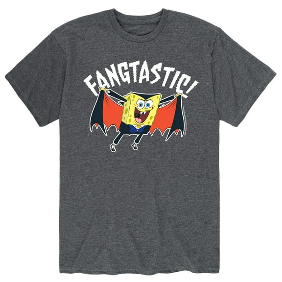 SpongeBob SquarePants - Fangastic Vampire Spongebob - Men's Short Sleeve Graphic T-Shirt