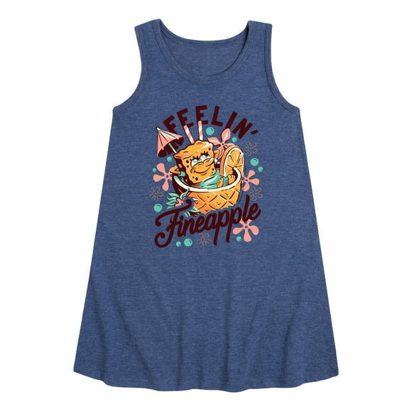 SpongeBob SquarePants - Feelin Fineapple - Toddler & Youth Girls A-line Dress