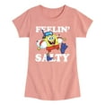 thumbnail image 1 of SpongeBob SquarePants - Feelin Salty - Toddler and Youth Girls Short Sleeve T-Shirt, 1 of 5