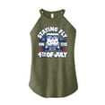 thumbnail image 1 of SpongeBob SquarePants - Fly On 4Th Of July - Juniors High Neck Tank Top, 1 of 5