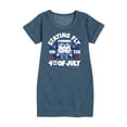 thumbnail image 1 of SpongeBob SquarePants - Fly on 4th of July - Toddler And Youth Girls Fleece Dress, 1 of 6