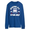 thumbnail image 1 of SpongeBob SquarePants - Fly on the 4th of July - Men's Long Sleeve T-Shirt, 1 of 5