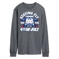 thumbnail image 1 of SpongeBob SquarePants - Fly on the 4th of July - Men's Long Sleeve T-Shirt, 1 of 5