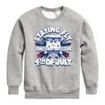 thumbnail image 1 of SpongeBob SquarePants - Fly on the 4th of July - Toddler And Youth Crewneck Fleece Sweatshirt, 1 of 6
