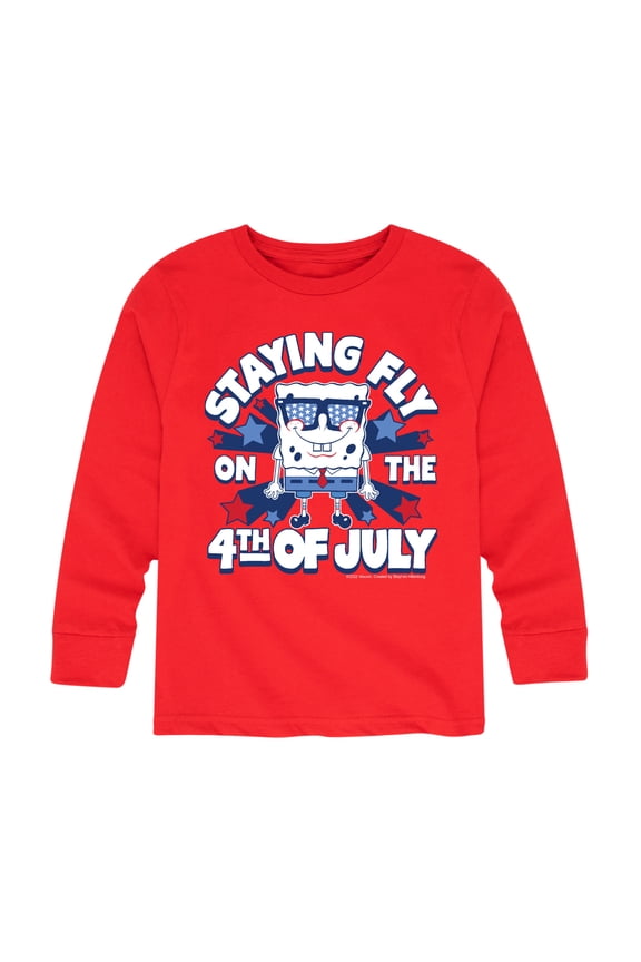 - Fly on the 4th of July - Toddler And Youth Long Sleeve Graphic T-Shirt
