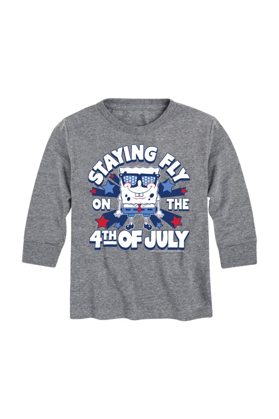 - Fly on the 4th of July - Toddler And Youth Long Sleeve Graphic T-Shirt