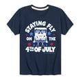 thumbnail image 1 of SpongeBob SquarePants - Fly on the 4th of July - Toddler And Youth Short Sleeve Graphic T-Shirt, 1 of 6