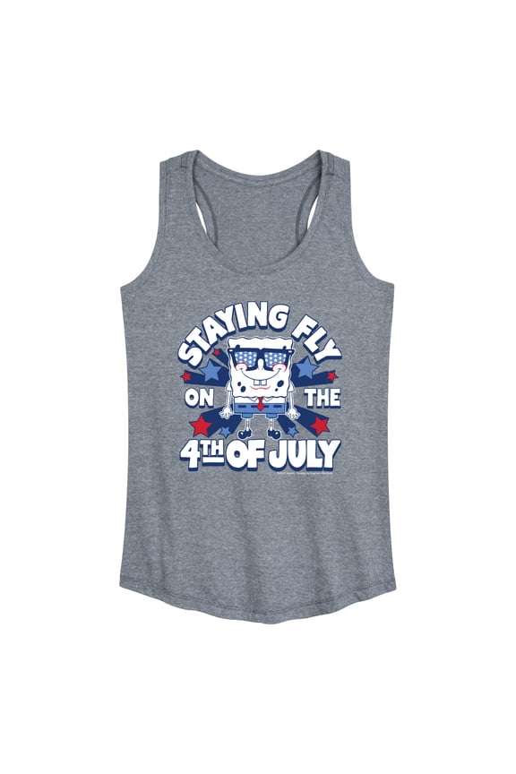 - Fly on the 4th of July - Women's Racerback Tank Top