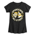 thumbnail image 1 of SpongeBob SquarePants - Football All-Stars - Toddler And Youth Girls Short Sleeve T-Shirt, 1 of 5