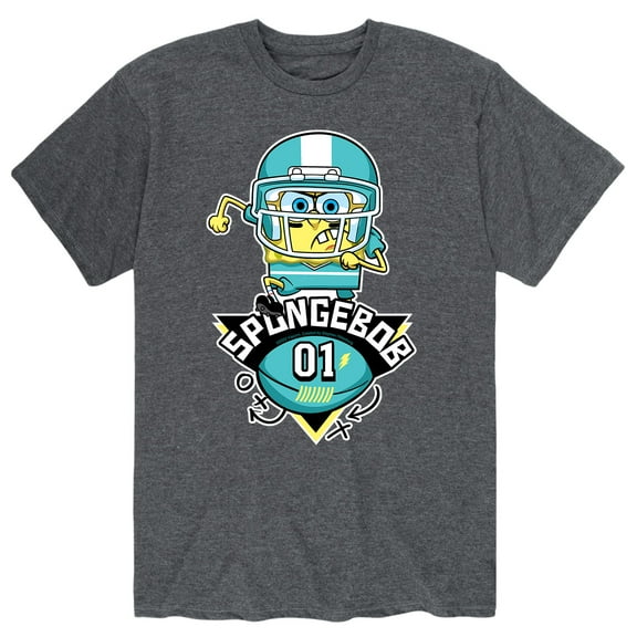 SpongeBob SquarePants - Football SpongeBob 01 - Men's Short Sleeve Graphic T-Shirt