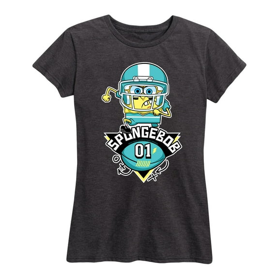 SpongeBob SquarePants - Football SpongeBob 01 - Women's Short Sleeve Graphic T-Shirt