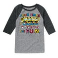 thumbnail image 1 of SpongeBob SquarePants - Four Times The Fun - Toddler & Youth Raglan Graphic T-Shirt, 1 of 5