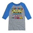 thumbnail image 1 of SpongeBob SquarePants - Four Times The Fun - Toddler & Youth Raglan Graphic T-Shirt, 1 of 5