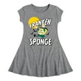 thumbnail image 1 of SpongeBob SquarePants - Franken Sponge - Toddler And Youth Girls Fit And Flare Dress, 1 of 1