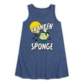 thumbnail image 1 of SpongeBob SquarePants - Franken Sponge - Toddler and Youth Girls A-line Dress, 1 of 6