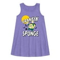 thumbnail image 1 of SpongeBob SquarePants - Franken Sponge - Toddler and Youth Girls A-line Dress, 1 of 5