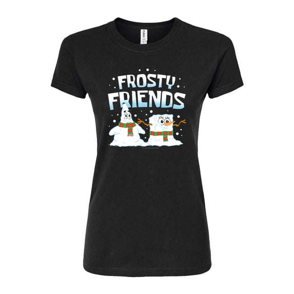 SpongeBob SquarePants - Frosty Friends - Juniors Fitted Graphic T-Shirt