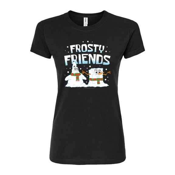 SpongeBob SquarePants - Frosty Friends - Juniors Fitted Graphic T-Shirt