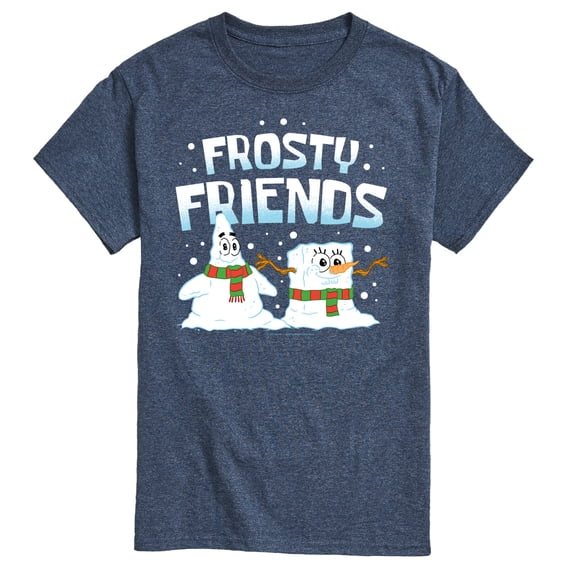 SpongeBob SquarePants - Frosty Friends Patrick and Spongebob - Men's Short Sleeve Graphic T-Shirt
