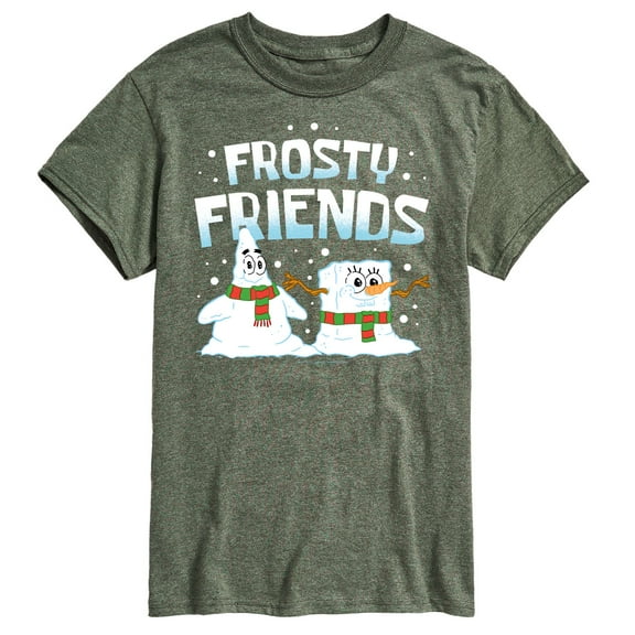 SpongeBob SquarePants - Frosty Friends Patrick and Spongebob - Men's Short Sleeve Graphic T-Shirt