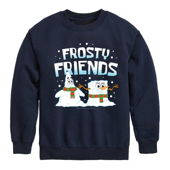 SpongeBob SquarePants - Frosty Friends - Toddler And Youth Crewneck Fleece Sweatshirt